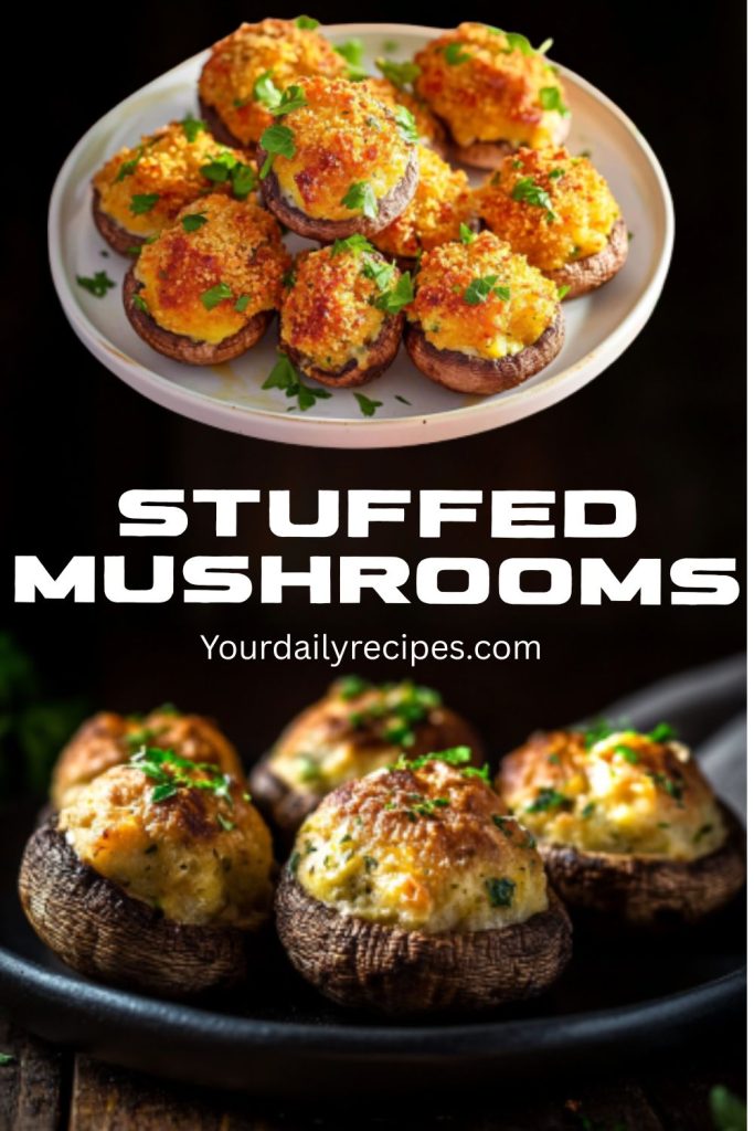 Air Fryer Stuffed Mushrooms