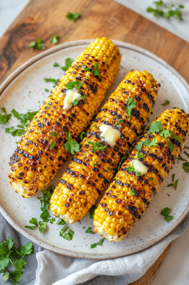 Air fryer corn on the cobs