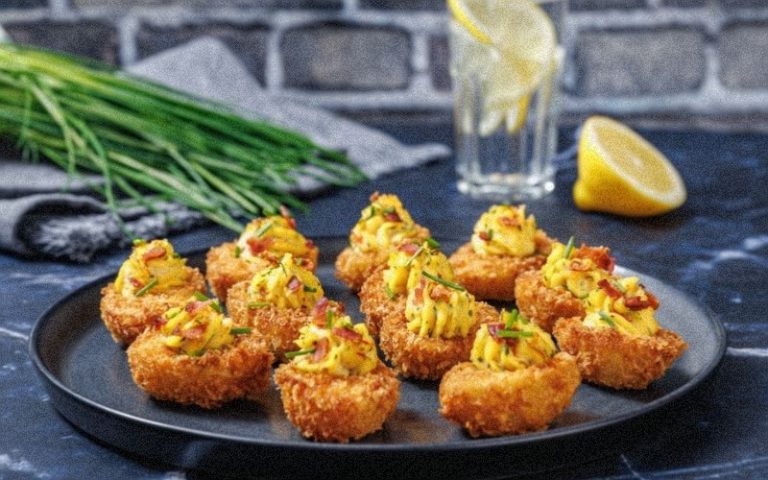 Air fryer deviled egg