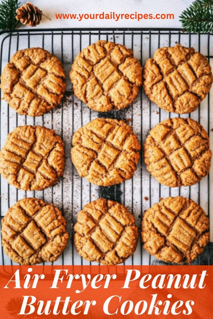 Air Fryer Peanut Butter Cookies