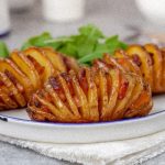 Air fryer Hasselback potatoes