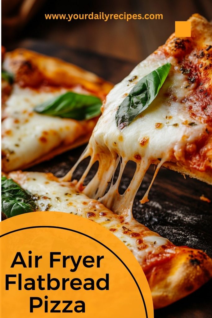 Air fryer flatbread pizzas