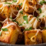 Air fryer garlic parmesan potatoe