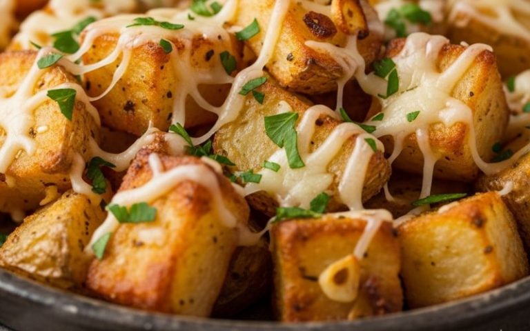 Air fryer garlic parmesan potatoe