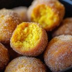 Air fryer pumpkin donut hole