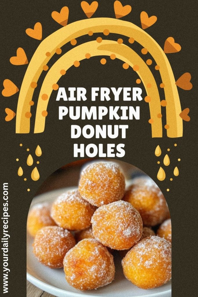 Air fryer pumpkin donut holes