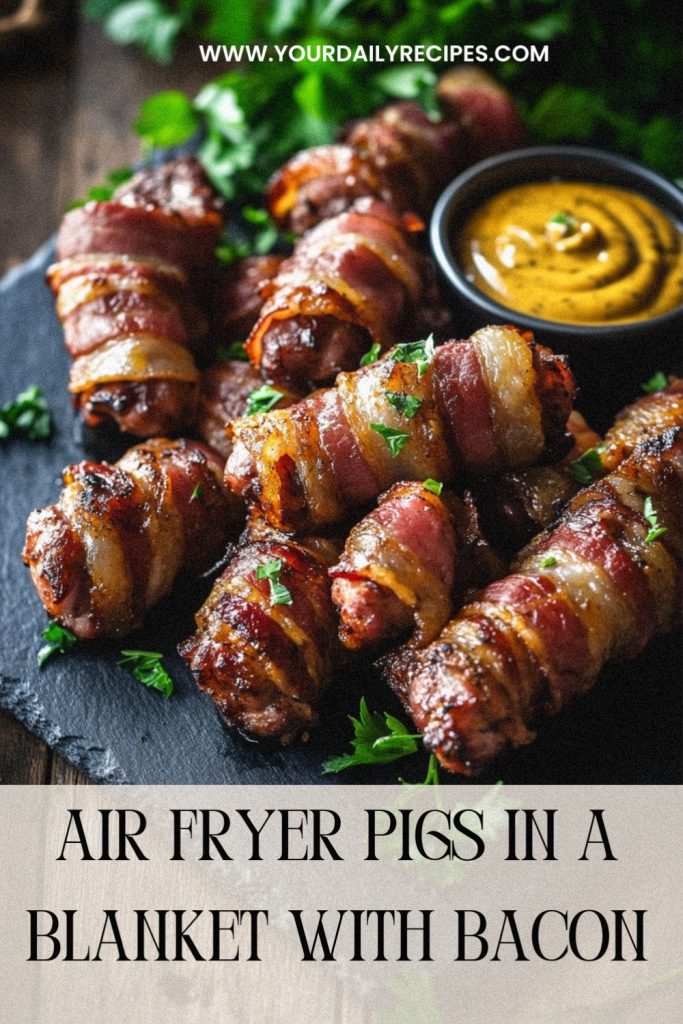 Air Fryer Pigs in a Blanket with Bacon