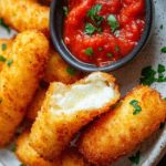 Air fried cheese stick
