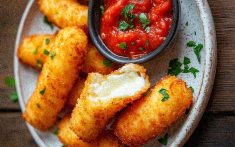 Air fried cheese stick