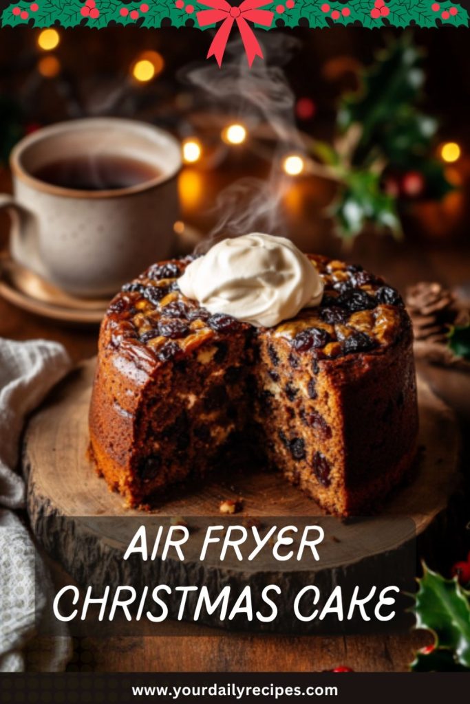 air fryer christmas cake
